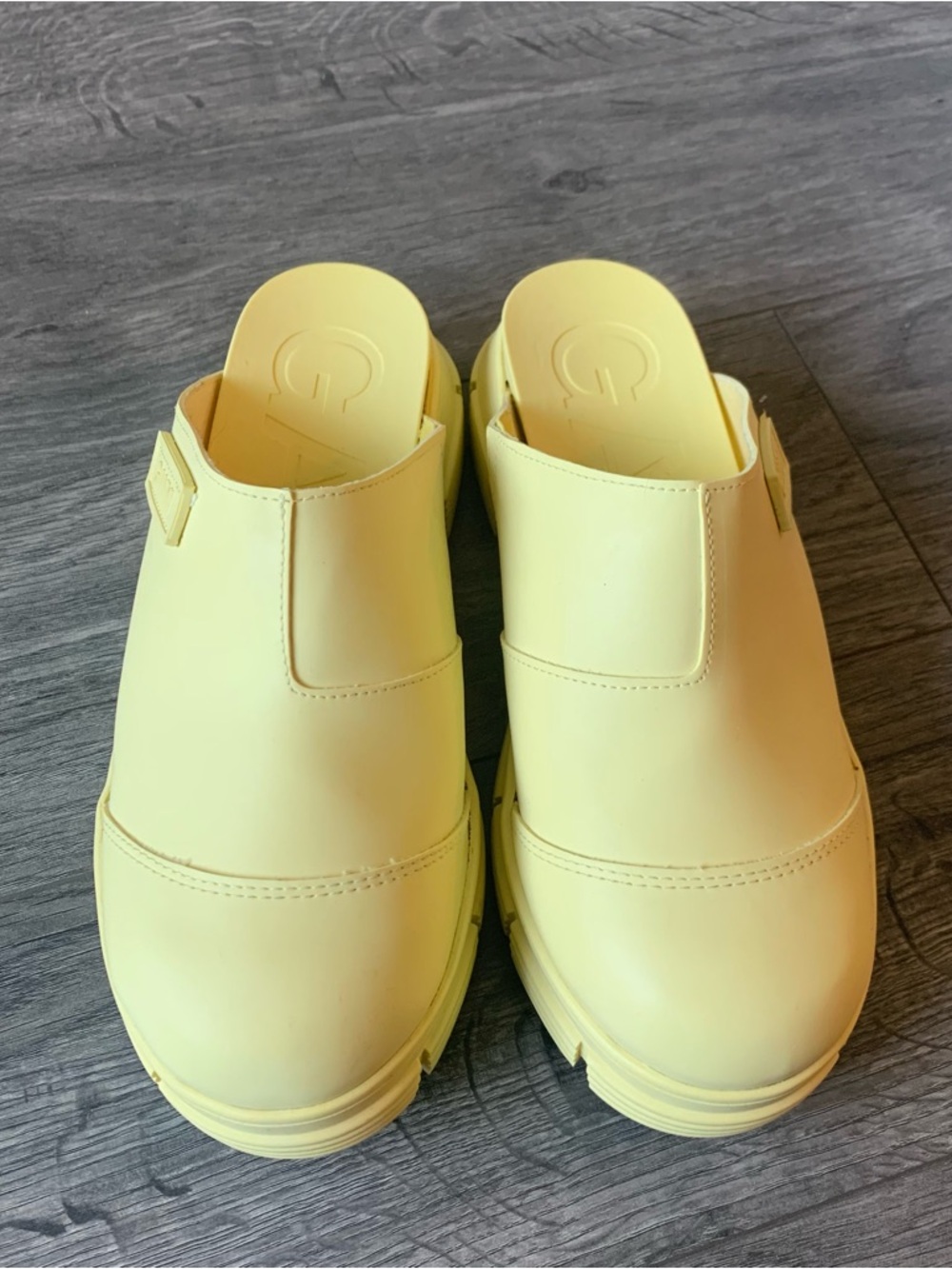 Ganni City Mules Yellow Slip-On Clog